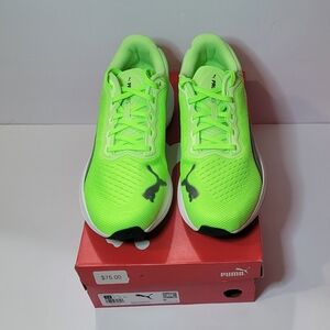 Puma Scend Pro Neon Green Running Shoes Mens Size 9.5